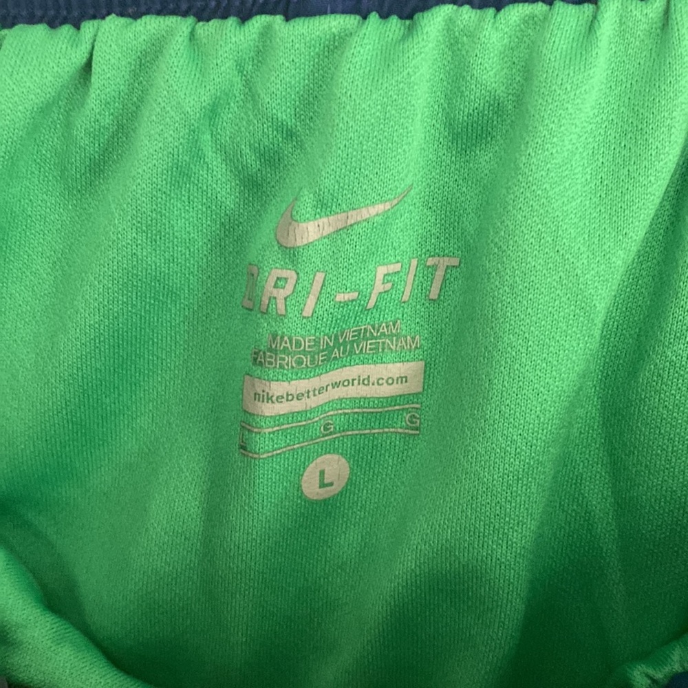 Blue, Green, and Neon Green Nike Tempo Fri-fit Running Shorts size Large - Picture 2 of 7
